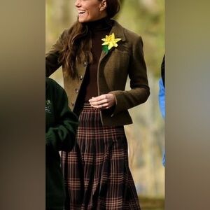 Free assembly maxi skirt size 6- plaid grunge academia clueless school girl